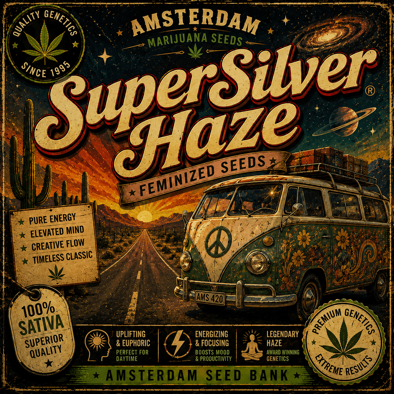 Super Silver Haze Feminized Seeds - photo 4