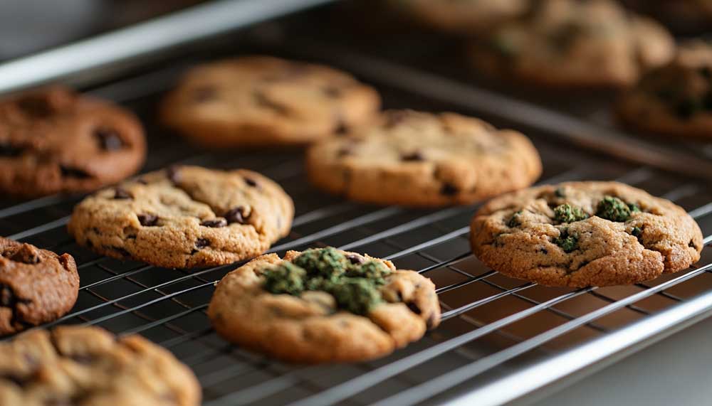 How Do You Process Cannabis to Put in Cookies? Infusing butter is essential in how do you process cannabis to put in cookies—this photo shows the stovetop method in action.