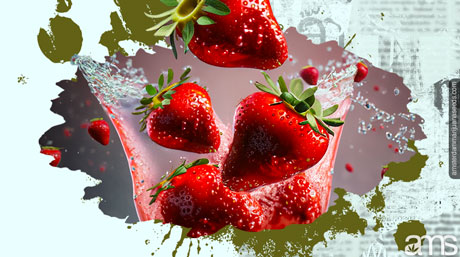 fraises protégées par des enrobages infusés au CBD