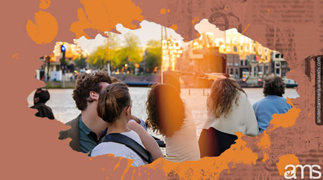 Amsterdam'da insanlar mutlu