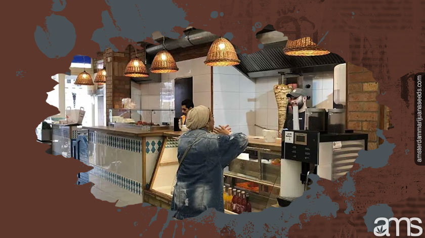 Cannatales coffeeshop review - The Stud Amsterdam Falafal Kebab coffeeshop stud amsterdam