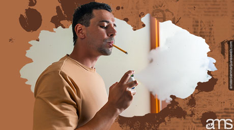 fume et vaporise du déodorant naturel
