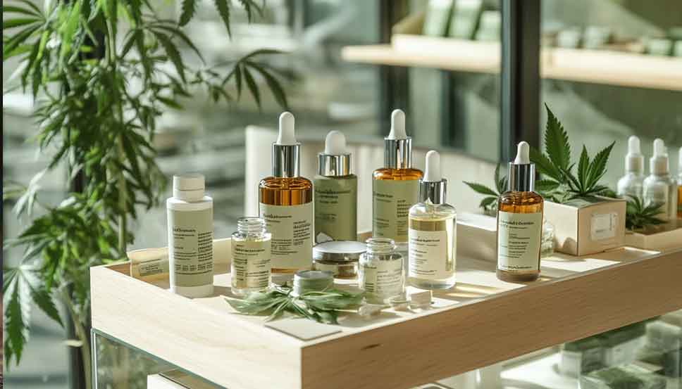 Die Ausstellung verschiedener CBD-Produkte in den Regalen schwedischer Apotheken wirft die Frage auf, ob Cannabis in Schweden legal ist.